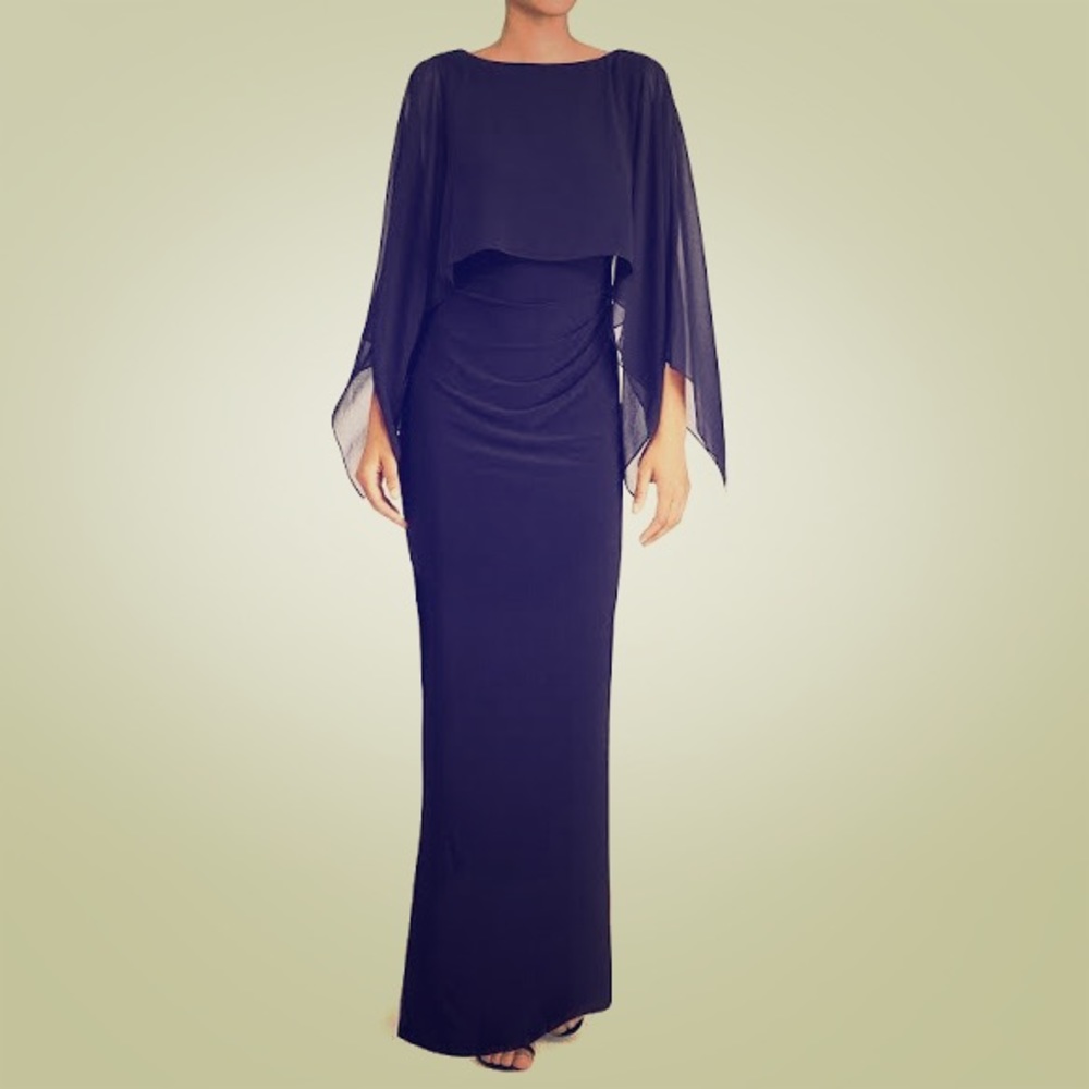 Navy evening dress